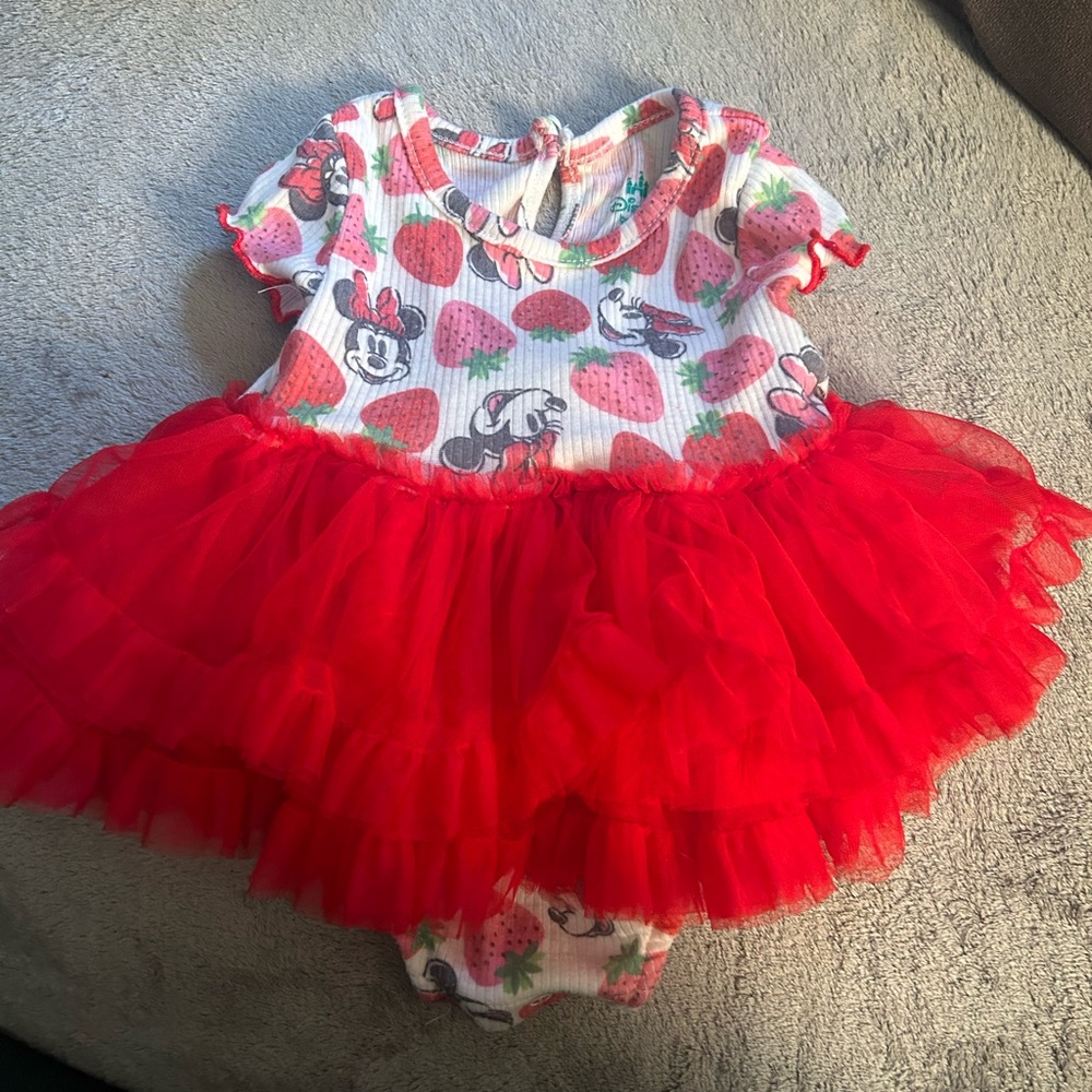 Disney Baby Strawberry Print Outfit